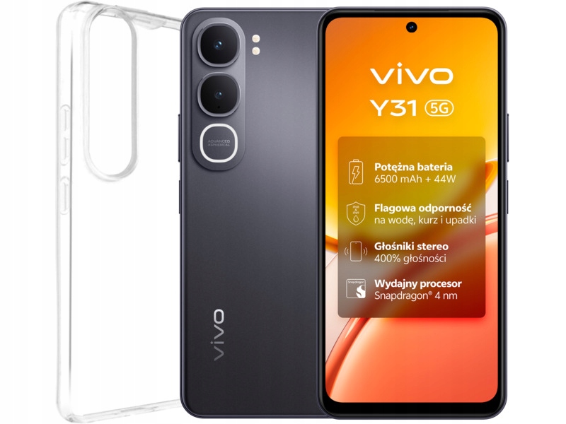 Chytrý telefón Vivo Y31 6 Gb 256 Gb 5G čierny