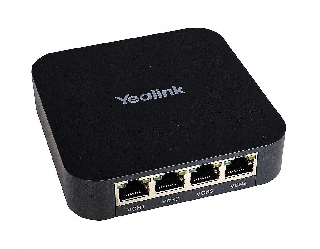 Nový Stolní Switch Yealink RCH40 4x1GB PoE+ Napájecí Zdroj