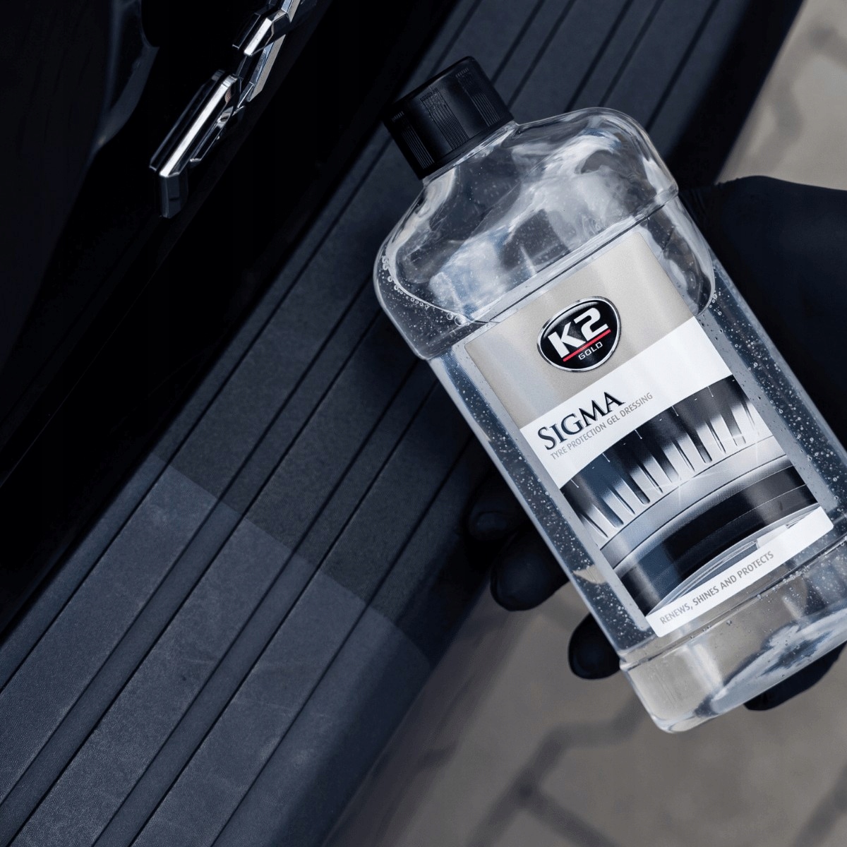 K2 SIGMA 500ML CZERNIDŁO ŻEL DO NABŁYSZCZANIA OPON PLASTIKÓW GUMY AUTA Producent K2