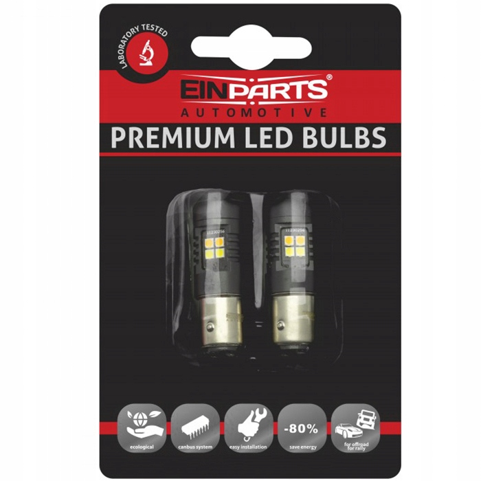 Żarówki Led P21/5W 1157 Dual Biały Pomarańczowy Pozycja Kierunkowskaz Kpl