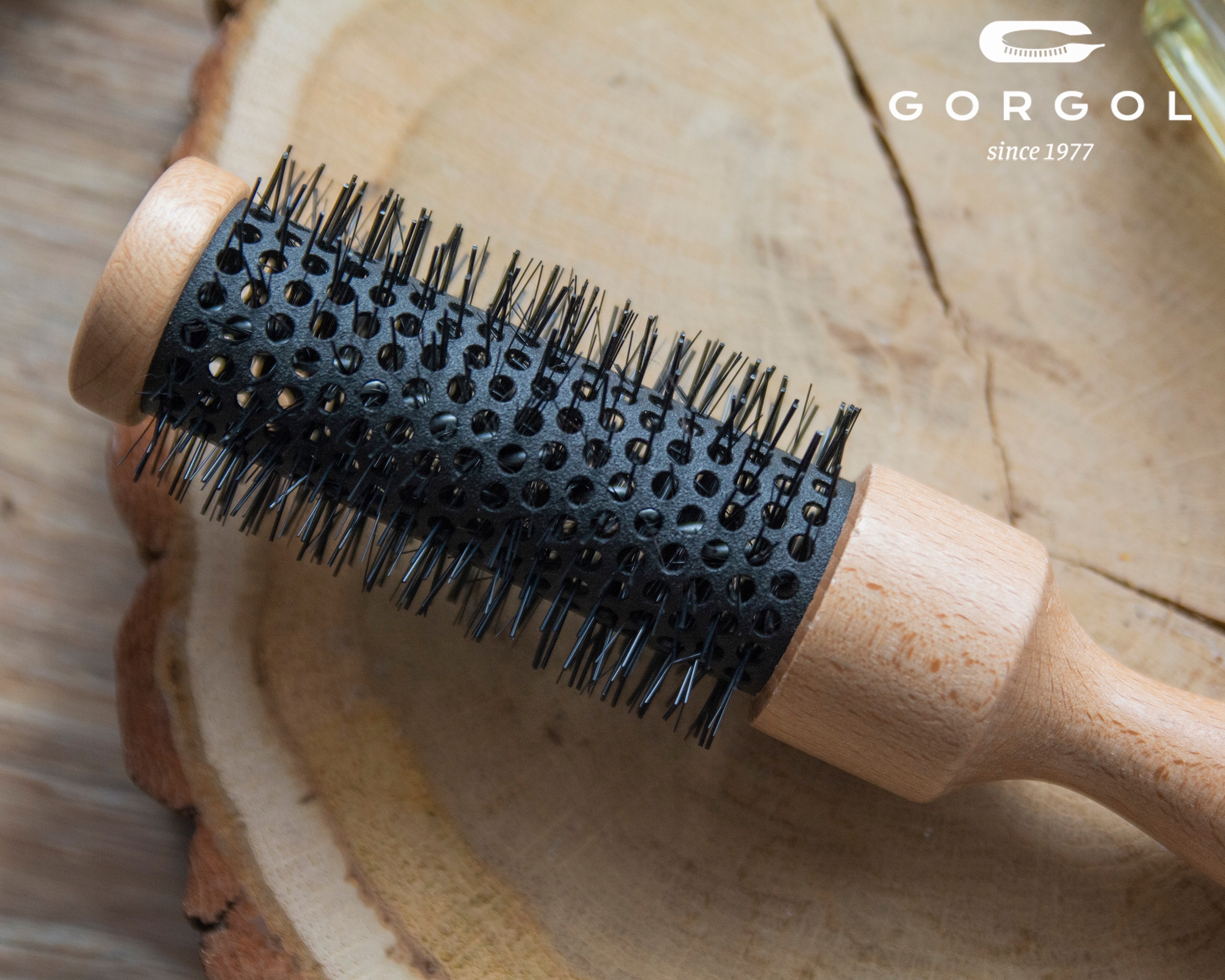 Szczotka do włosów CERAMICZNA okrągła 32 mm GORGOL Marka Gorgol