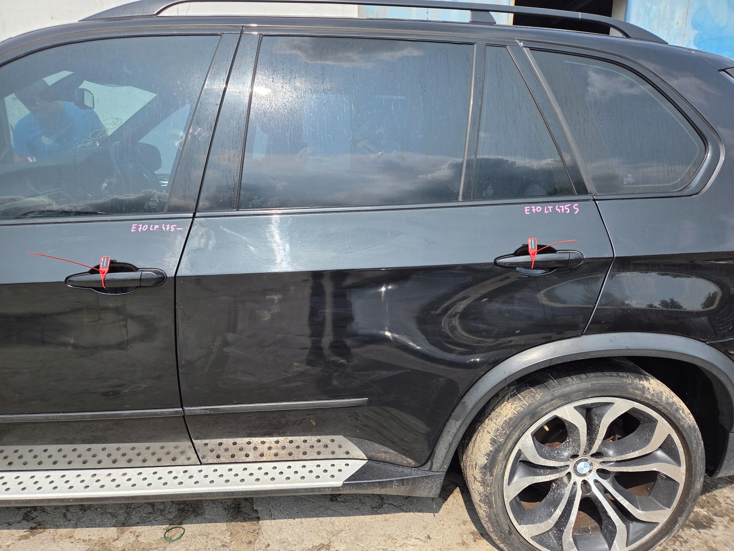 DRZWI LEWE TYLNE BMW X5 E70 475 BLACK SAPPHIRE