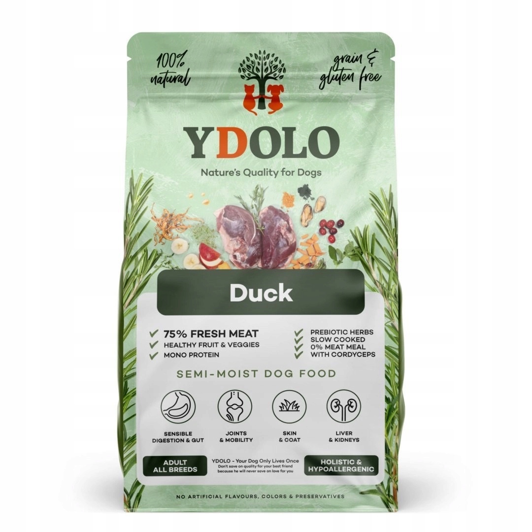Ydolo Healthy Pure Duck Karma półwilgotna dla psa Kaczka 2,5kg