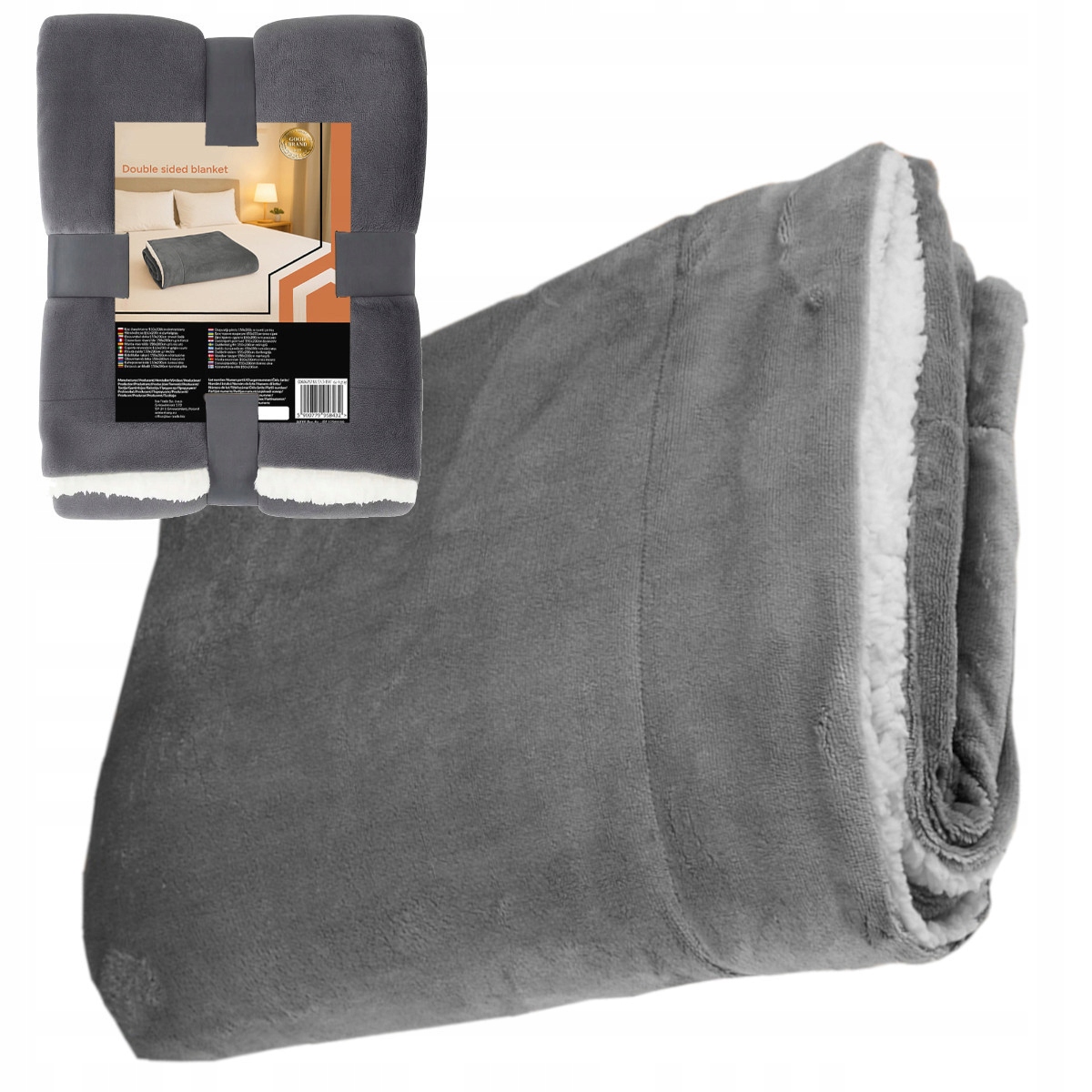 Deka Tlustá Oboustranná Přehoz na postel Pohovka Měkká Teplá Beránek 150x200