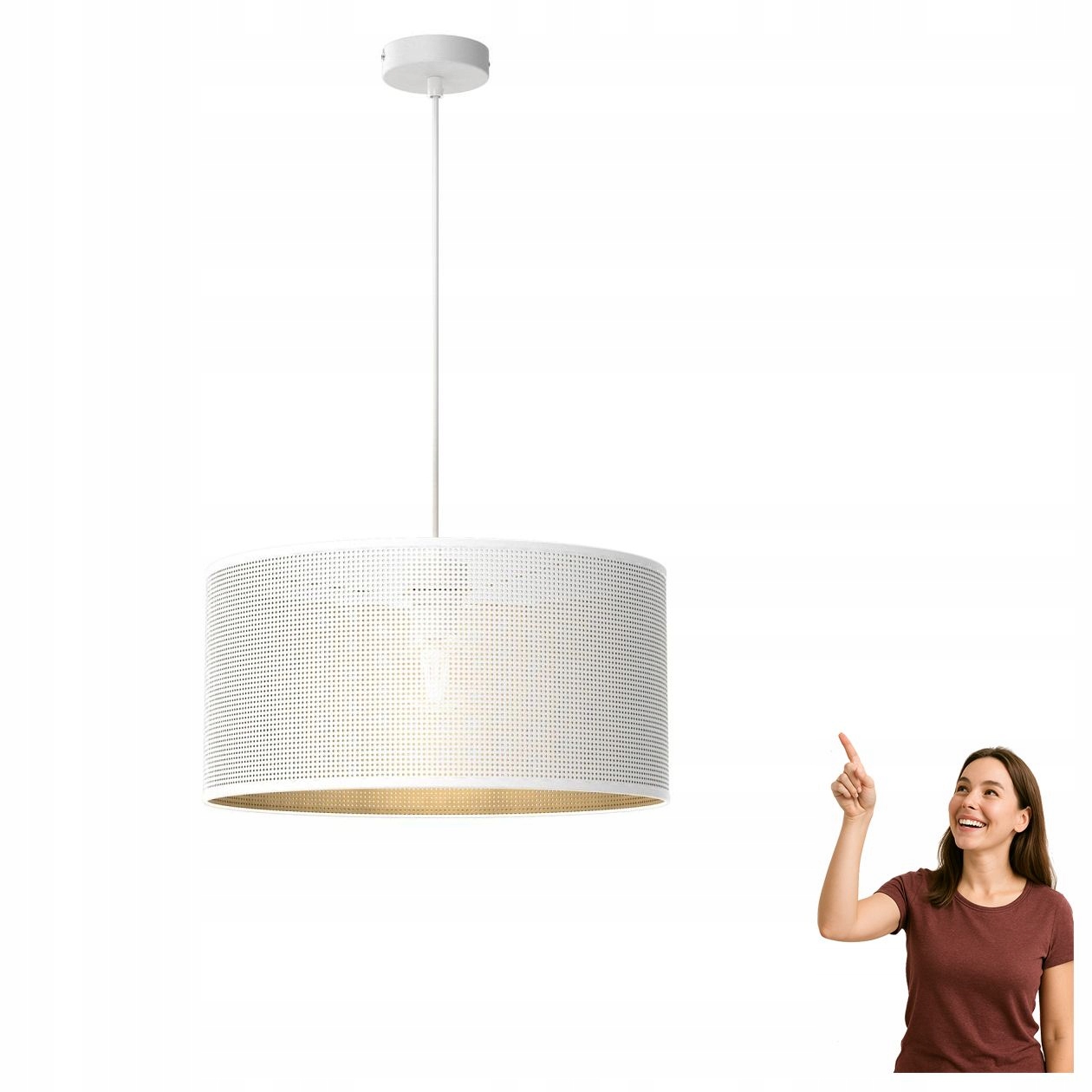 Závesná lampa s prelamovaným vzorom Loft Shade 5266 Luminex