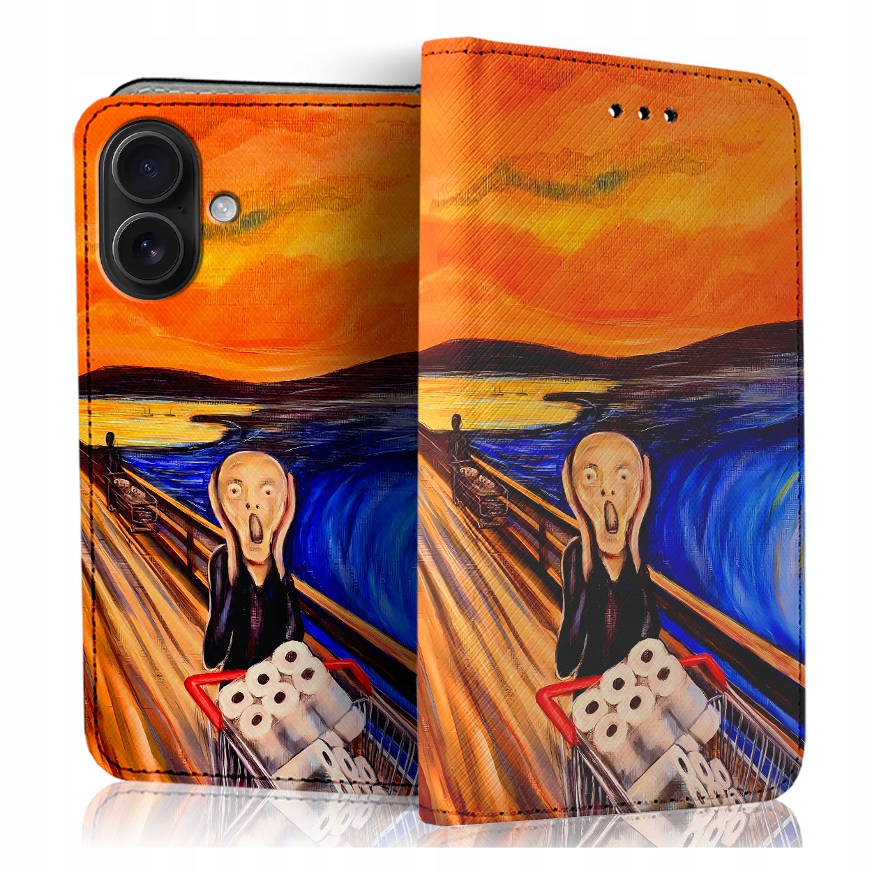 Etui Z Klapką Na Telefon Apple Iphone 16 Case Pokrowiec Szybka Szkiełko