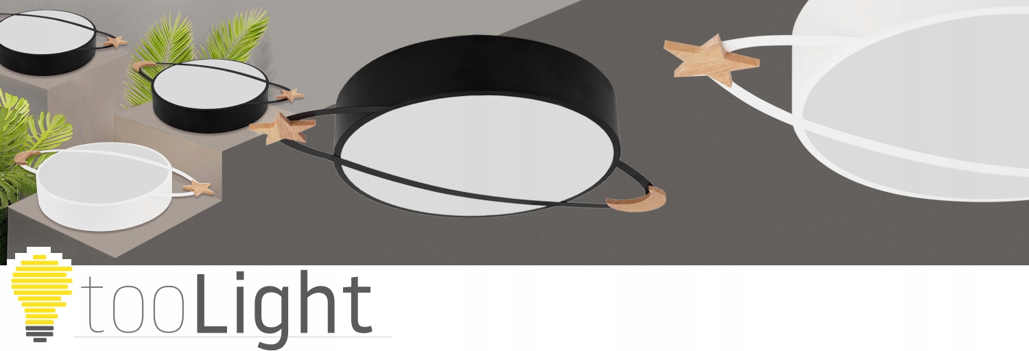 LAMPA PLAFON MOON CZARNY SUFITOWA ŻYRANDOL LOFT Rodzaj gwintu E27