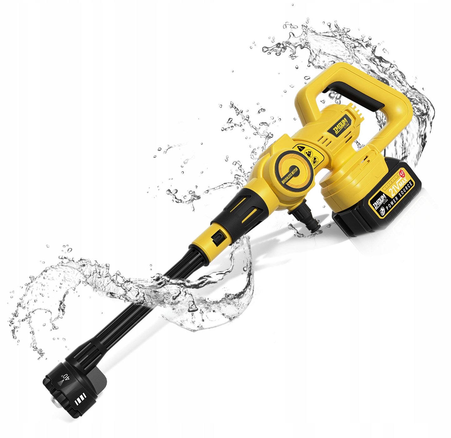 MYJKA CIŚNIENIOWA AKUMULATOROWA BEZPRZEWODOWA 4Ah 21V 400W ZESTAW XXL IMOUM EAN (GTIN) 6975393321367