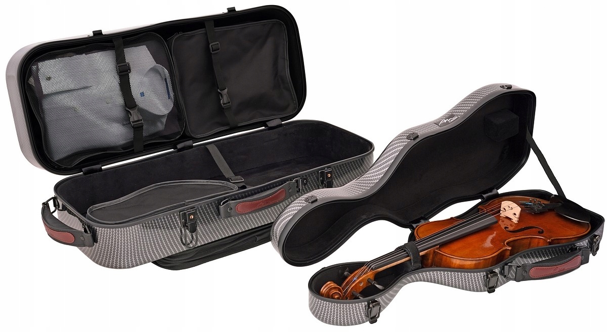 Fiberglass houslové pouzdro pro housle Travel 4/4 M-case Černá Special