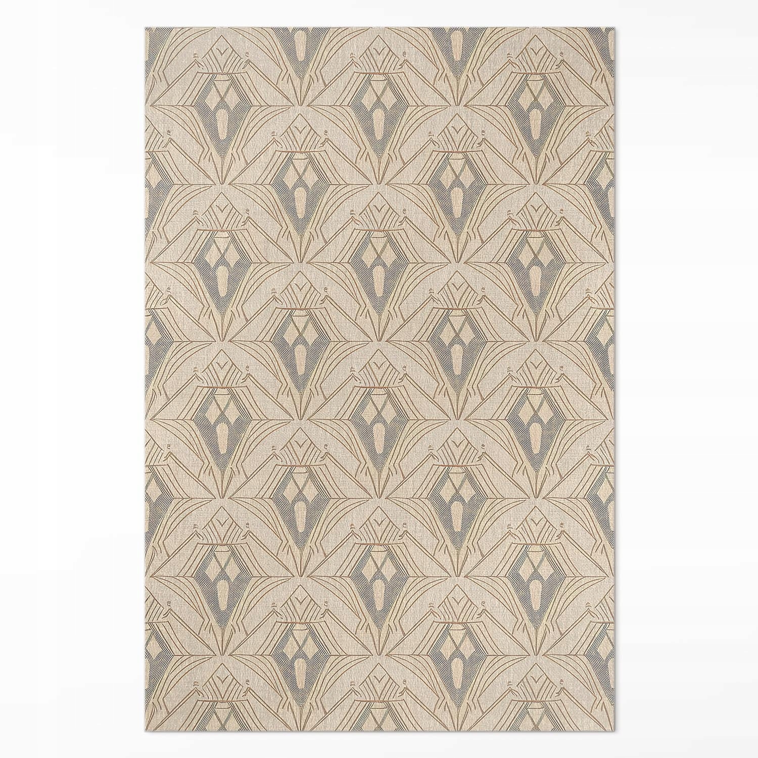 Moderný vinylový koberec do jedálne Geometrický vintage vzor 120 x 180 cm