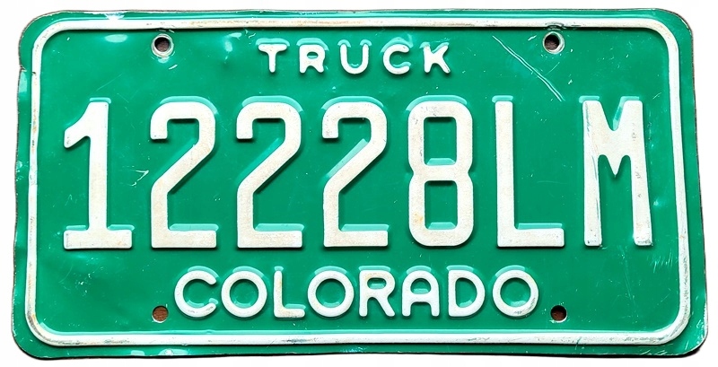 Colorado - tablica z USA dla kolekcjonera