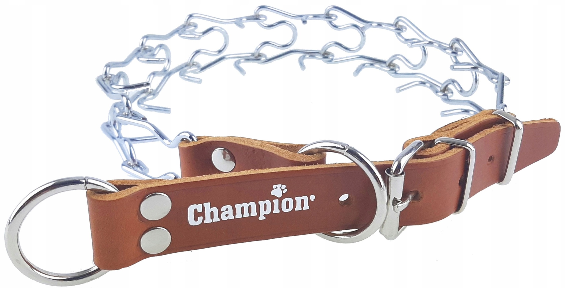 Levně Polský výrobce Champion Kolčata Rymarska, Lícová kůže, vel. 2 Koňak