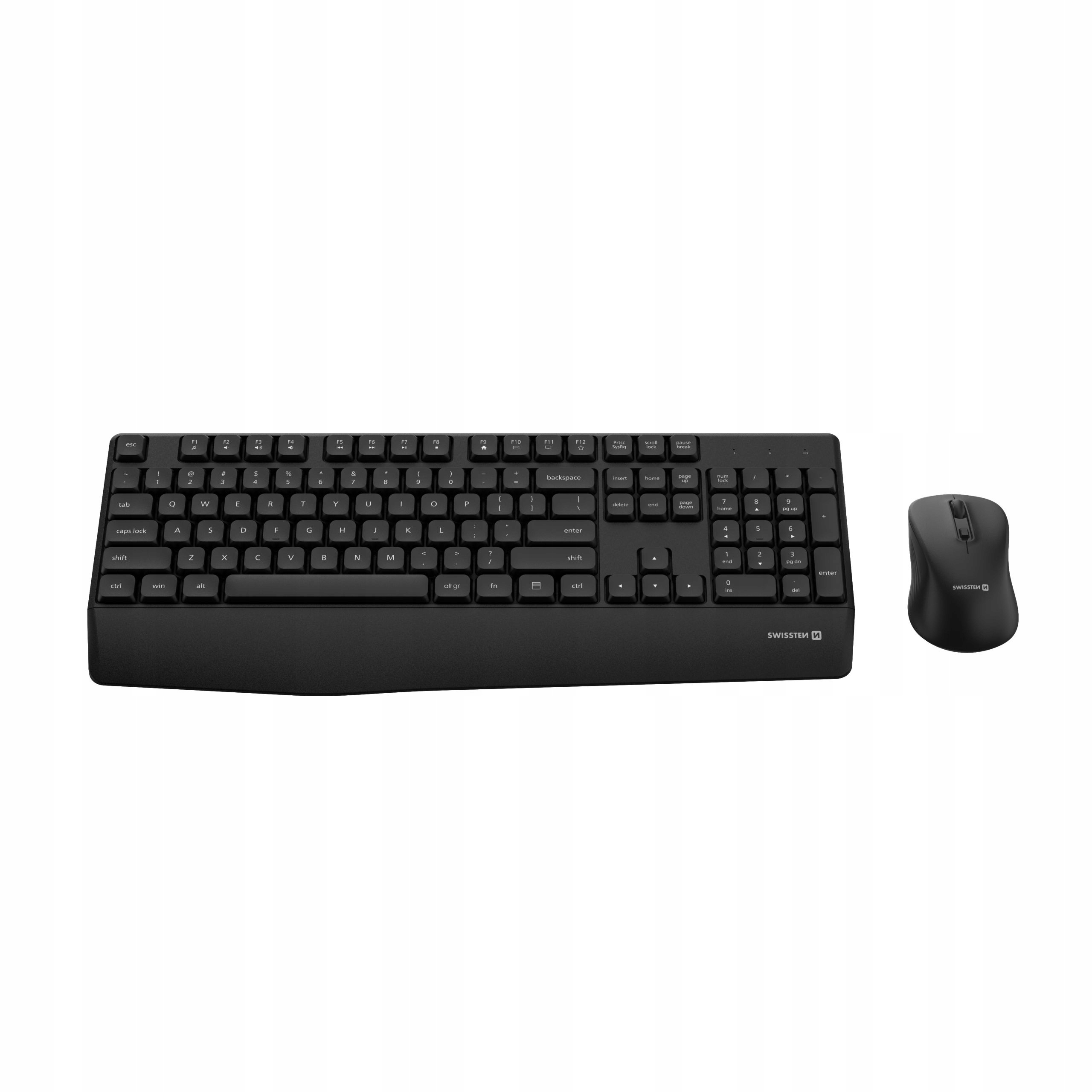 Swissten Wireless Office Set – bezdrátová klávesnice myš 2.4 GHz