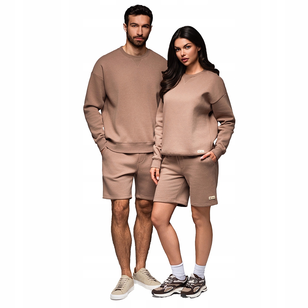 Dresový set pro páry Unisex mikina hnědá Ombre Z108 V16 M/L