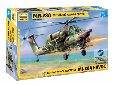 Ruský útočný vrtulník Mi-28A Havoc Zvezda 7246 v měřítku 1/72