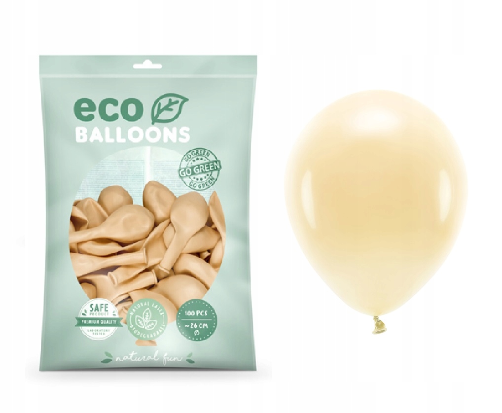 

Balony Eco 26cm jasno brzoskwiniowe 100EKOLOGICZNE