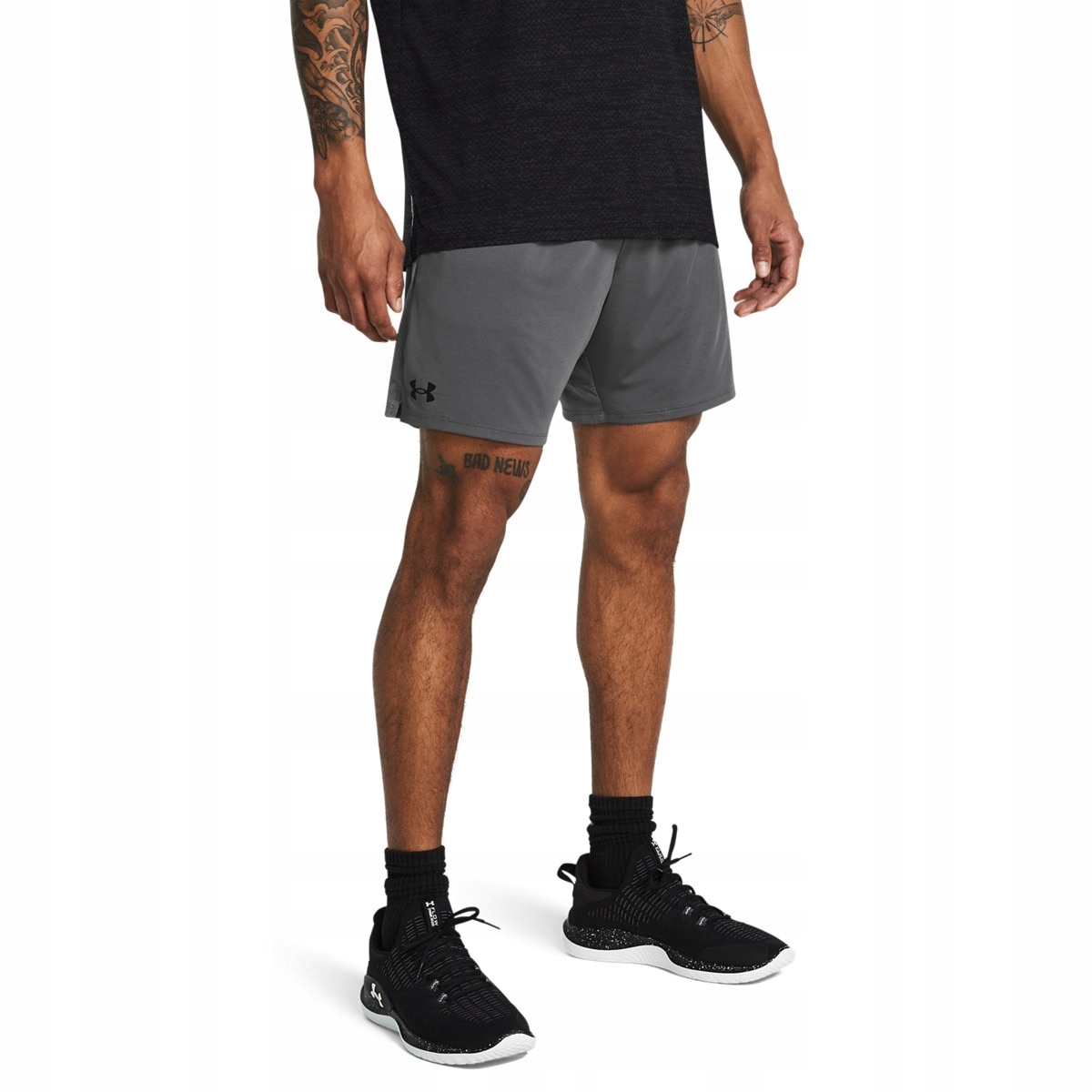 Męskie spodenki treningowe Under Armour Ua Tech Vent 18 cm szare S