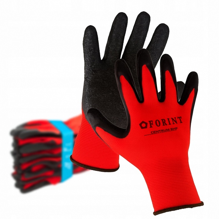 Rękawice FORINT rękawice powlekane budowlane 10 par