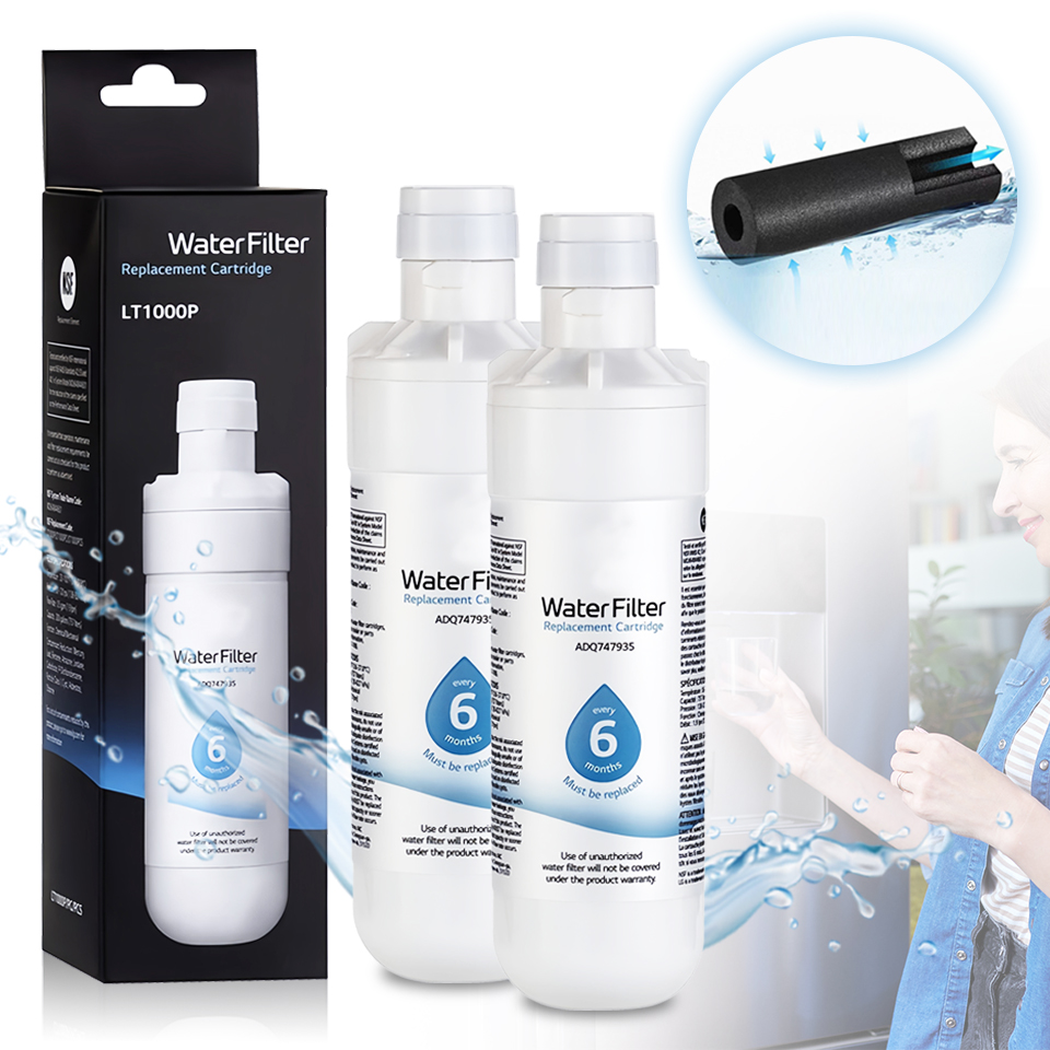 2szt *filtr Wody Do Lodówki Lg LT1000P,ADQ747935, LMXS28626S,46- zewnętrzny