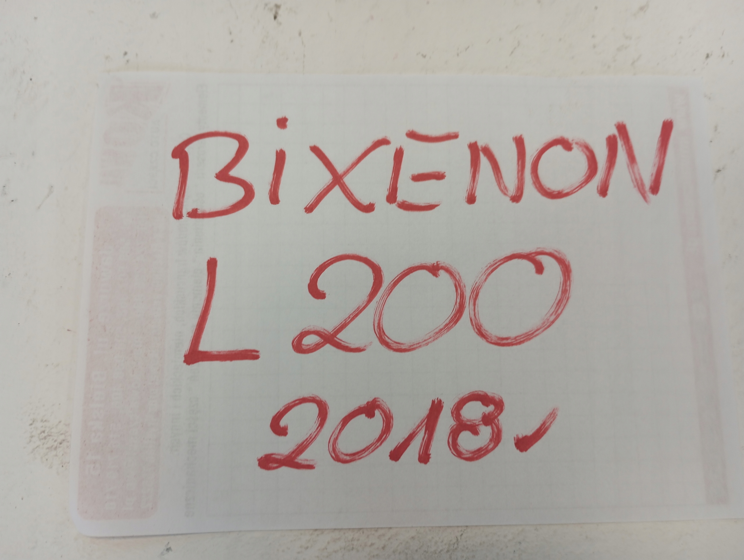 light lights BIXENON XENON MITSUBISHI L200 18R