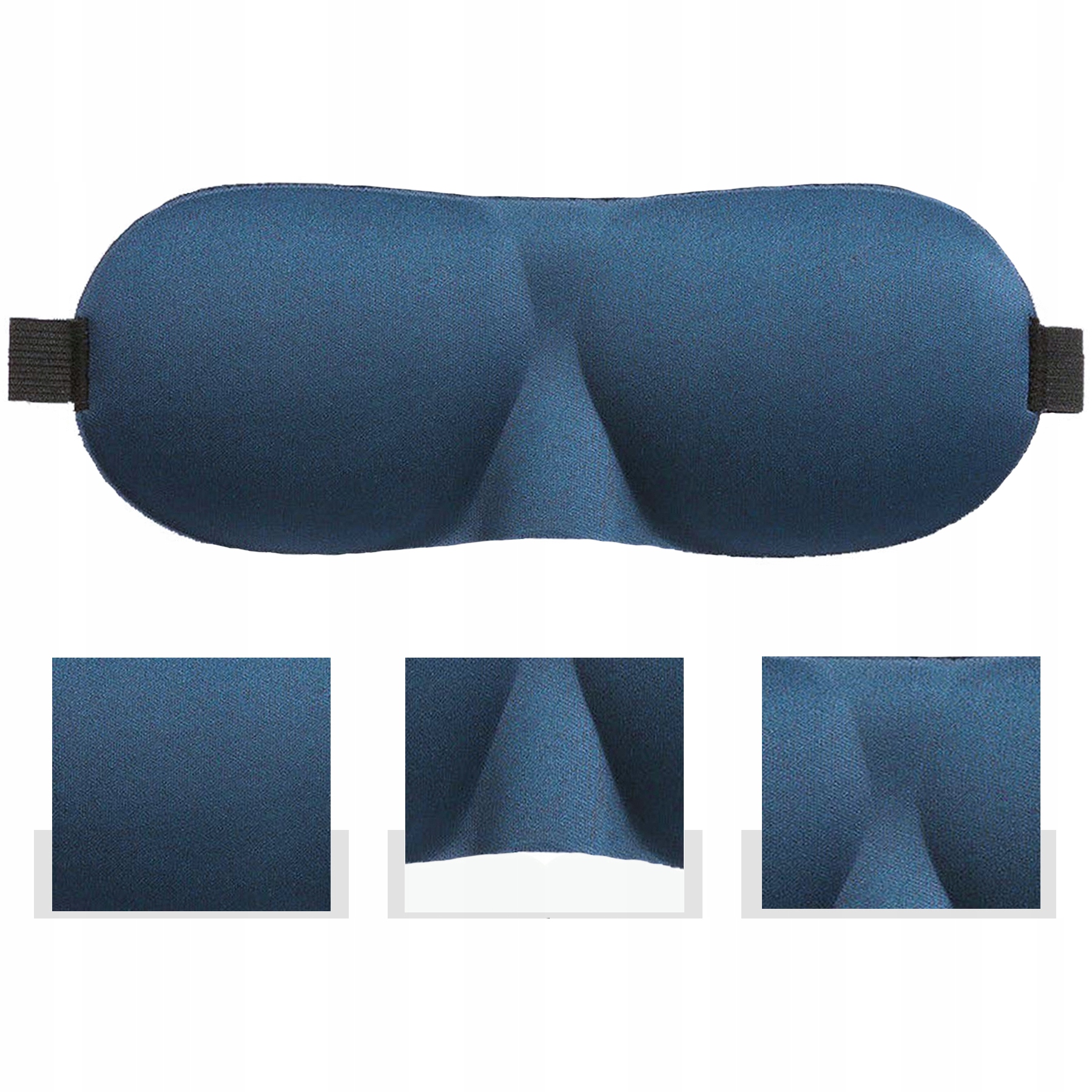 Maska Na Oczy Do Spania 3D Opaska Na Lepszy Sen Model WAYA SLEEP MASK 3D COMFORT BLUE EYE MASK