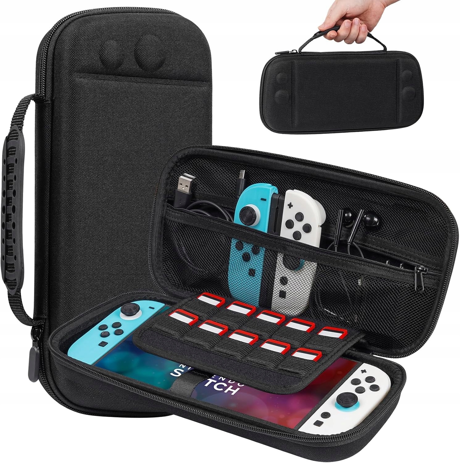 Etui Ochronne Case do Nintendo Switch 2 Twarde Etui Podróżne Czarne