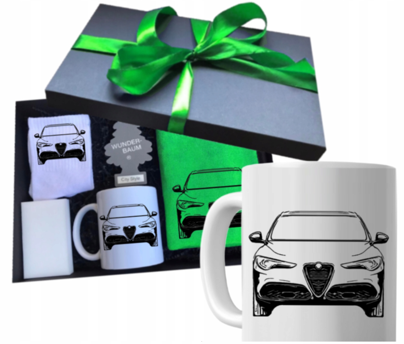 Sada Dárek k narozeninám a jmeninám pro řidiče auta Alfa Romeo