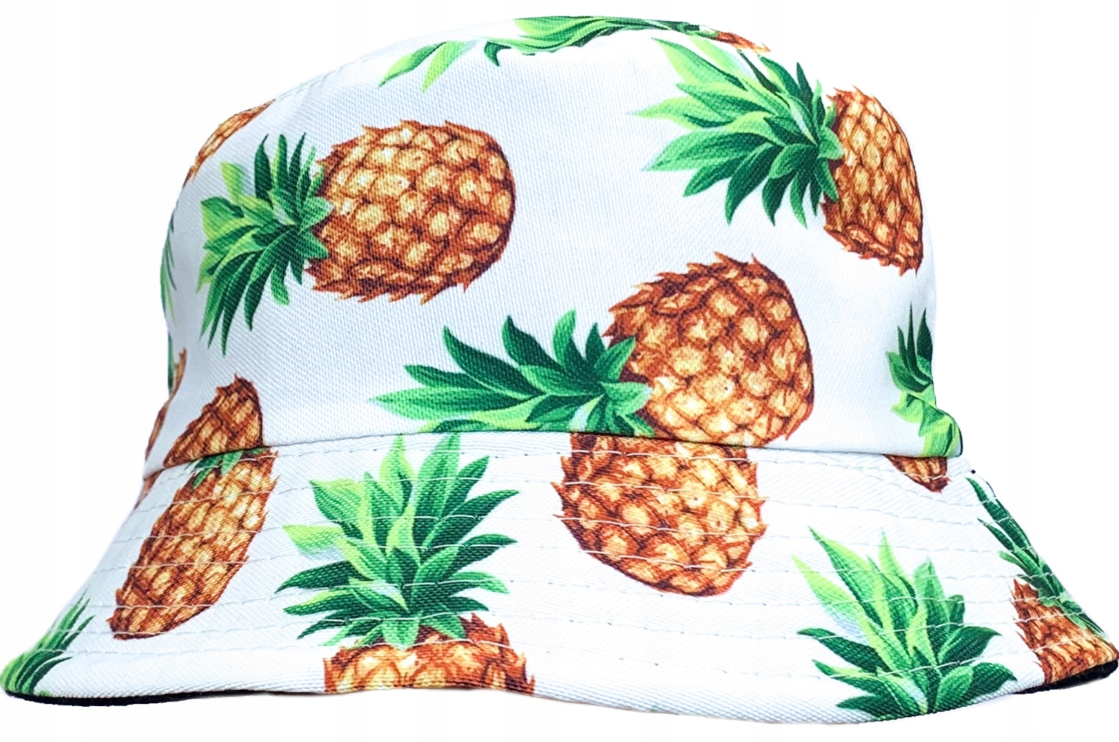 

Czapka bucket hat biała w ananasy kapelusik