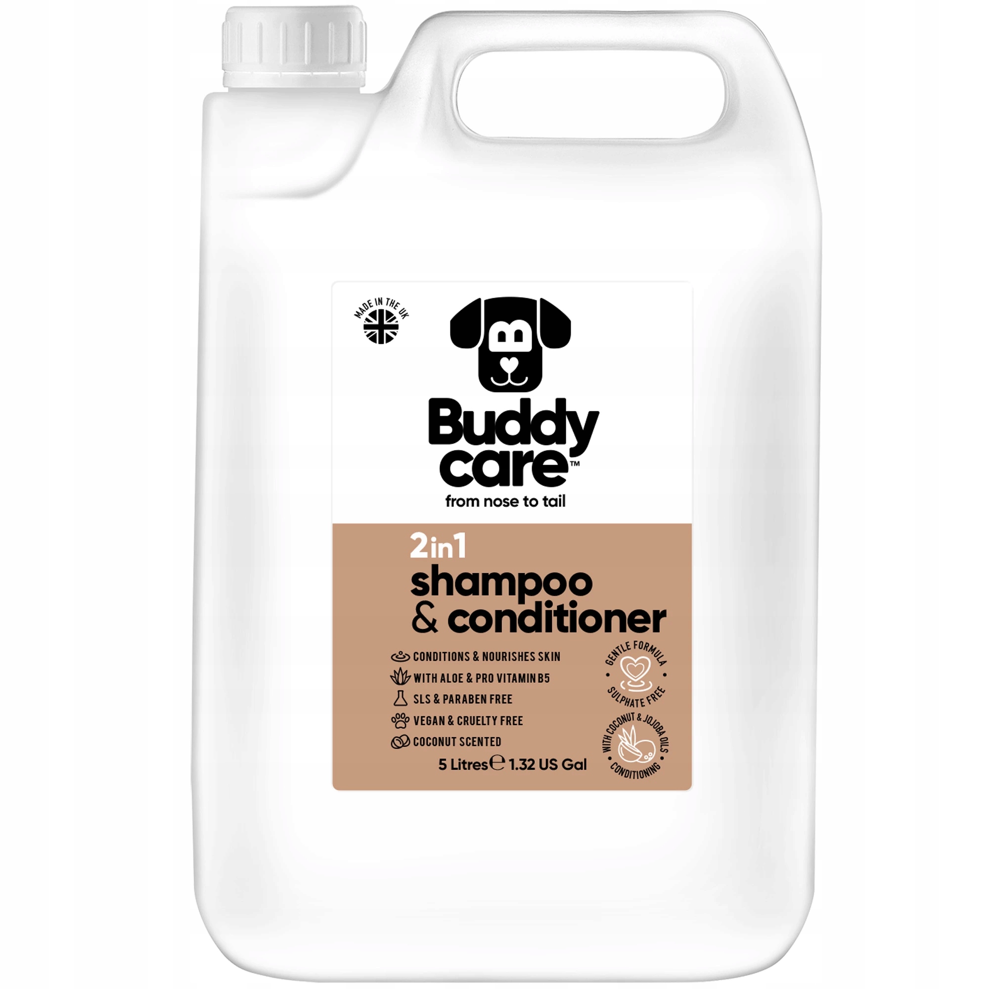 Šampon a kondicionér pro psy 2v1 Buddycare 5L