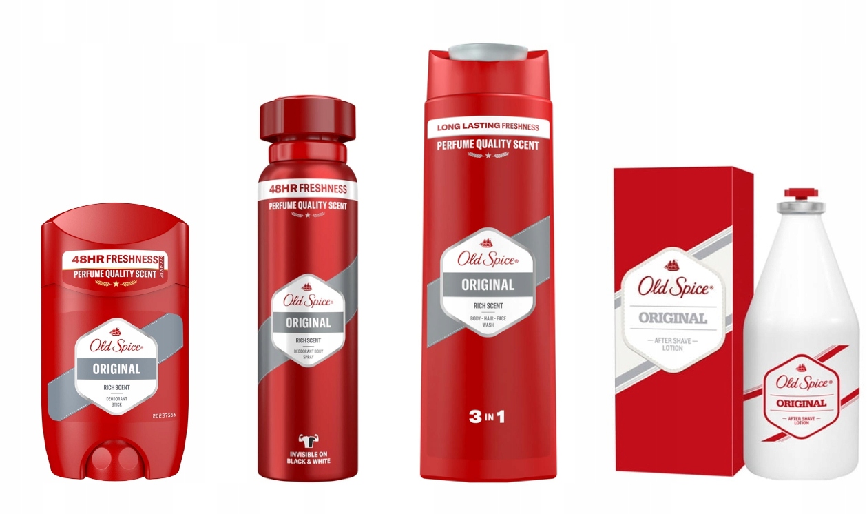 Original — zestaw: woda po goleniu, sztyft, spray i żel