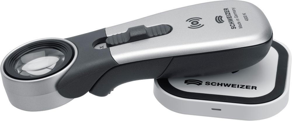 Ruční lupa s podsvícením D16,3mm 15x Schweizer