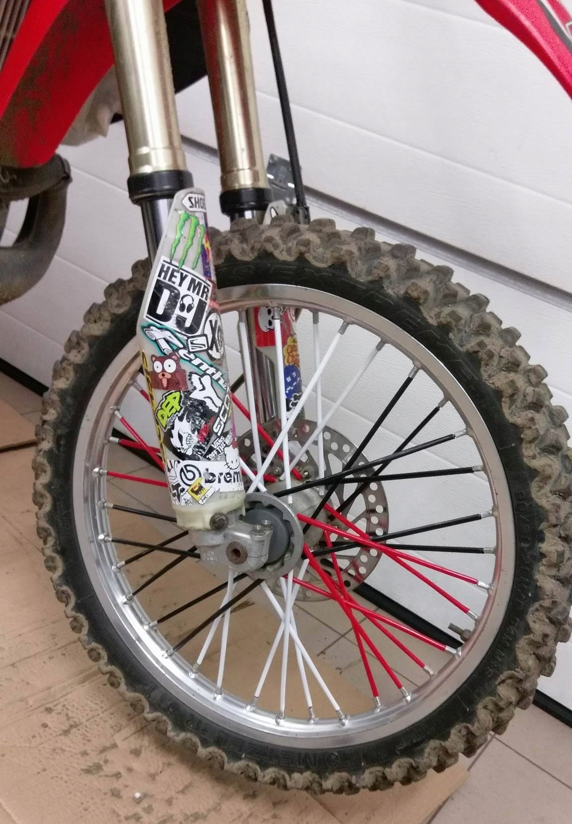 Nakładki osłonki na szprychy MX 72szt CZERWONE osłony rurki cross enduro Numer katalogowy części GPCS9325