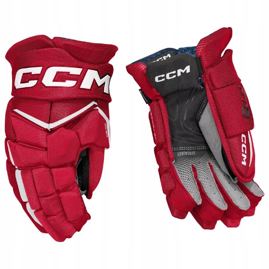 CCM Rukavice CCM Jetspeed FT8 Sr, červená-bílá, Senior, 14"