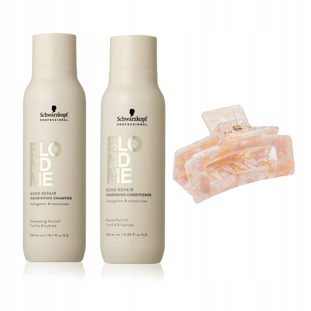 Schwarzkopf BlondMe Bond Repair szampon odżywka spinka