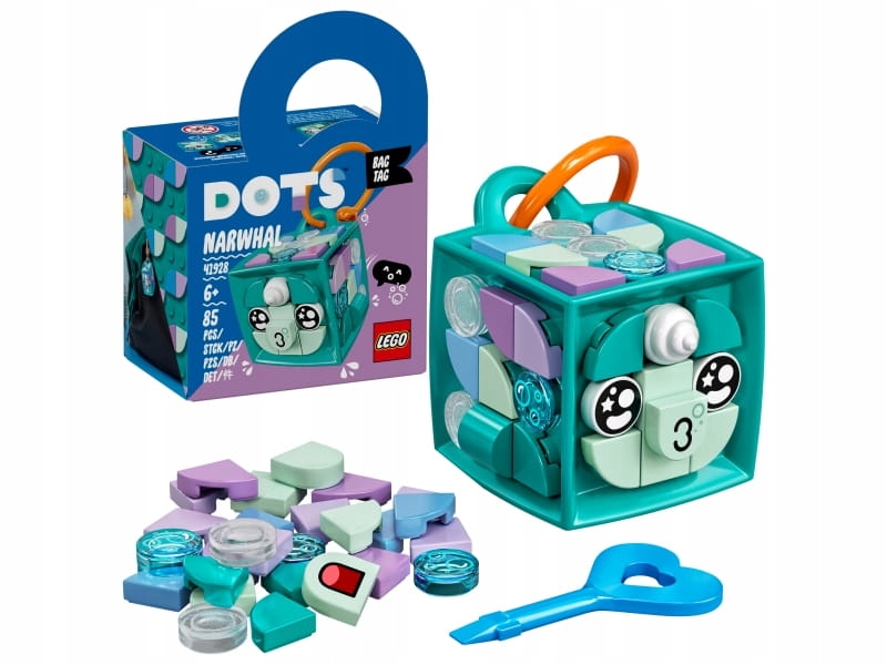 LEGO DOTS ZAWIESZKA DO PLECAKA Z NARWALEM NOWA
