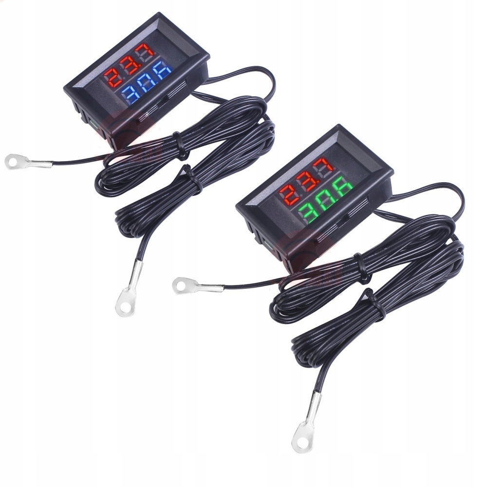 

Podwójny Termometr Led 2 Sondy 1m -20+110 Stopni