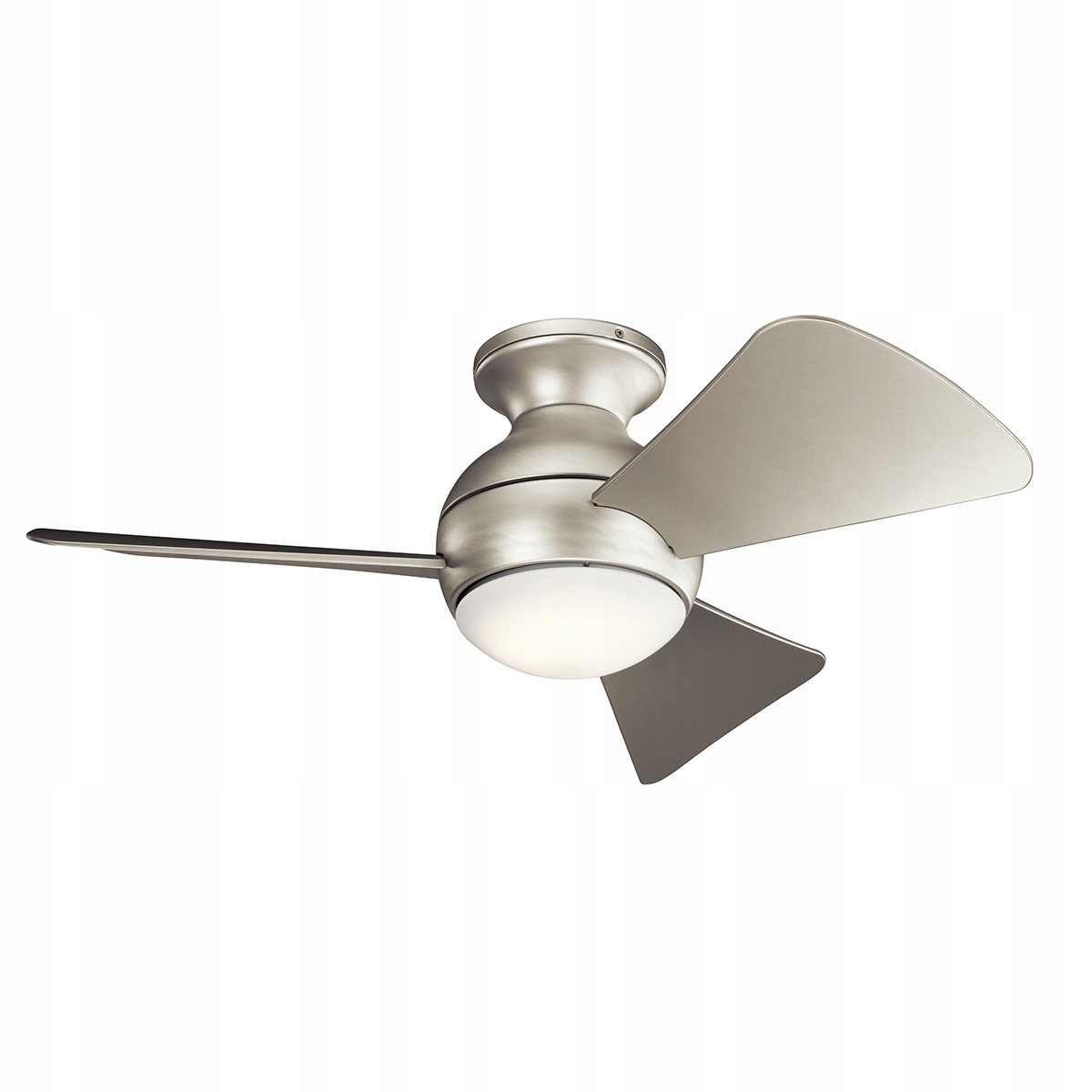 Kichler Sola Stropný Led ventilátor 10W Diaľkový Ovládač Nikel strieborný 86 cm