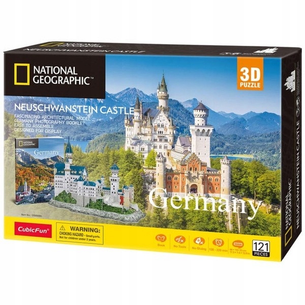 

Puzzle 3D Zamek Neuschwanstein 121 elementów