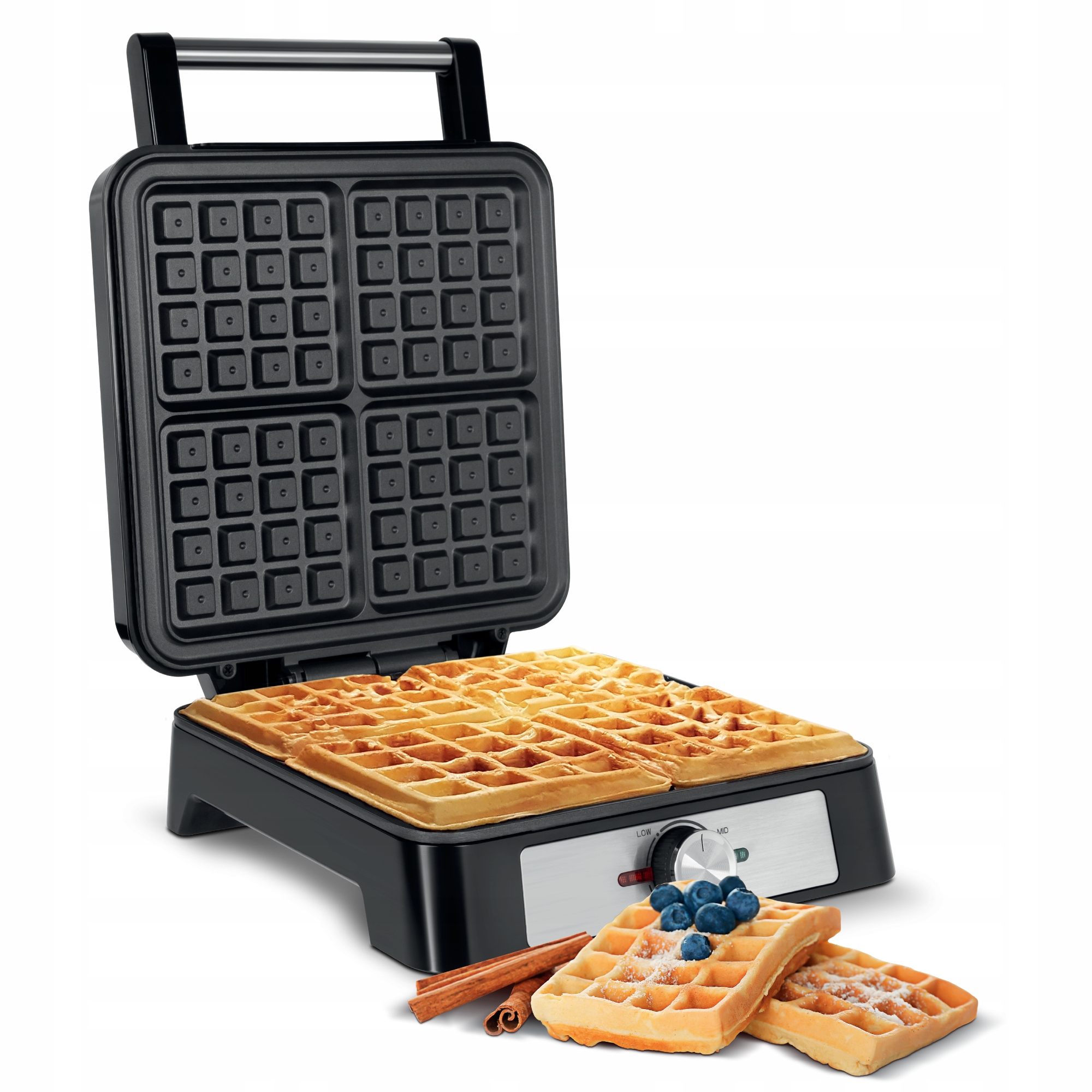 Gofrownica 4 gofry 1600W inox regulacja mocy Teesa