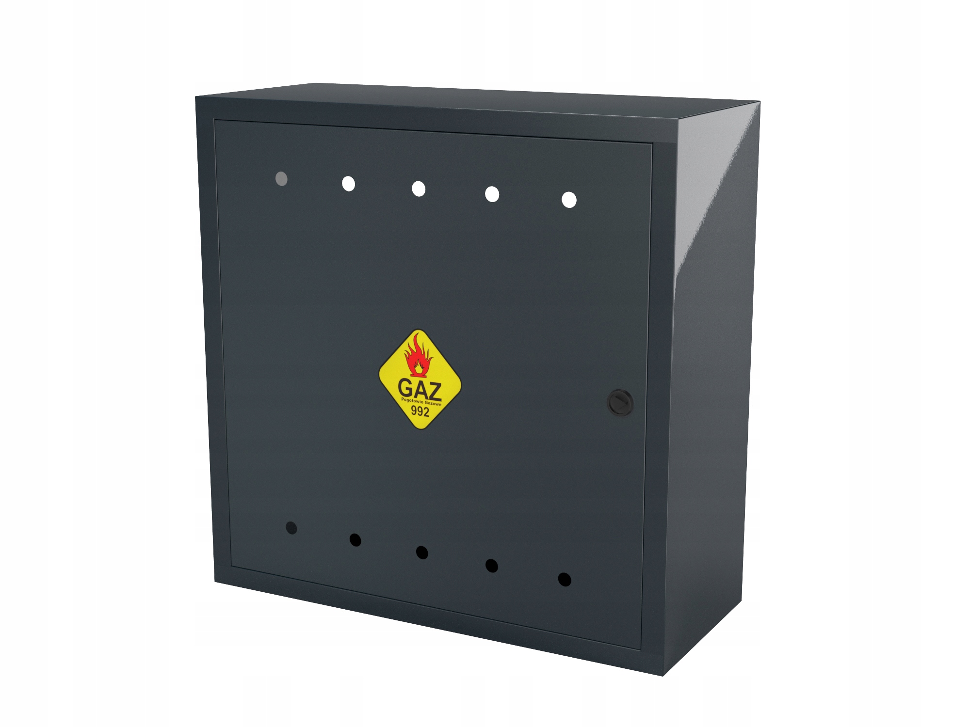 Plynová Skříň 60x60x25 Antracit Se Zadními Dveřmi