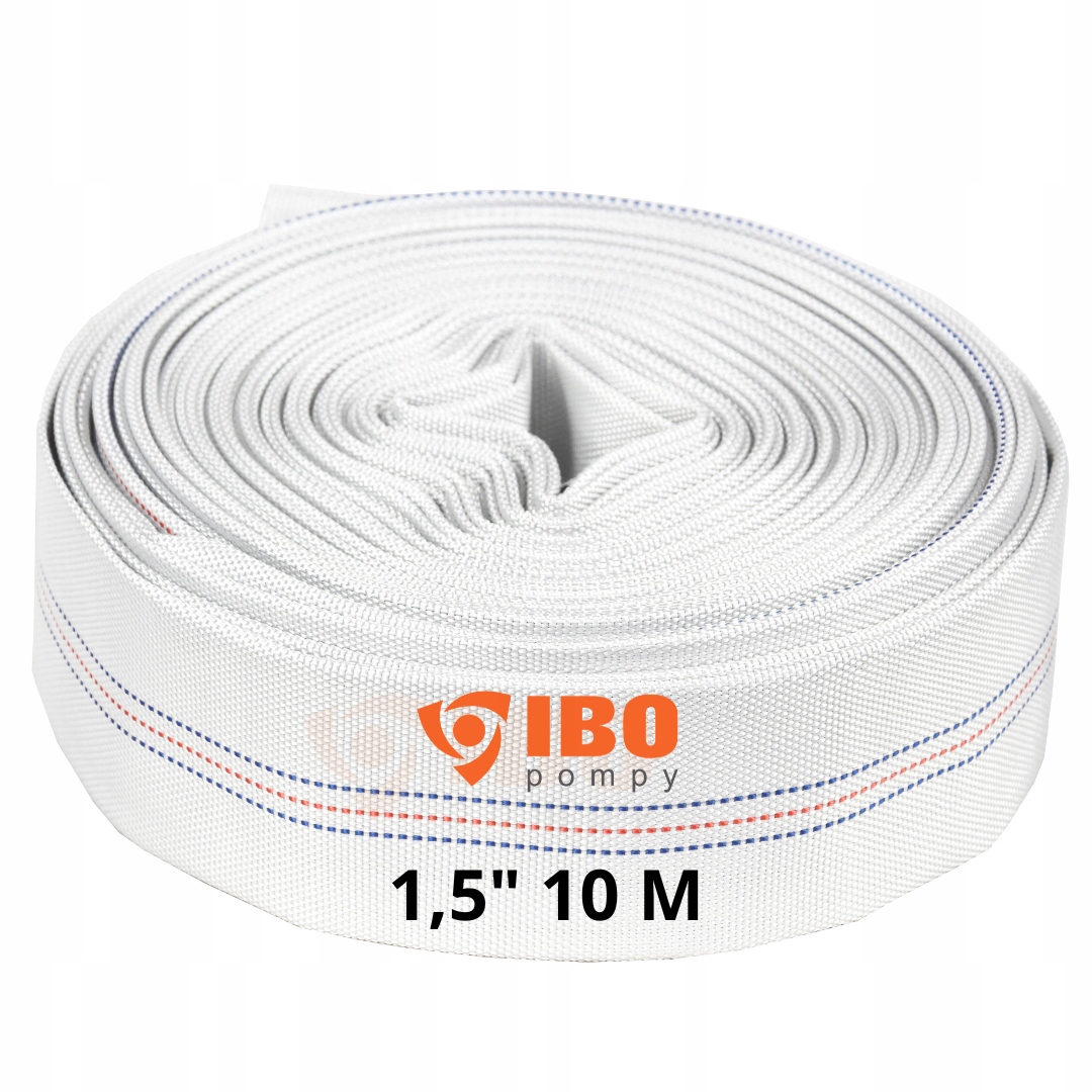 IBO 10 m wąż strażacki parciany 1,5" IBO MOCNY