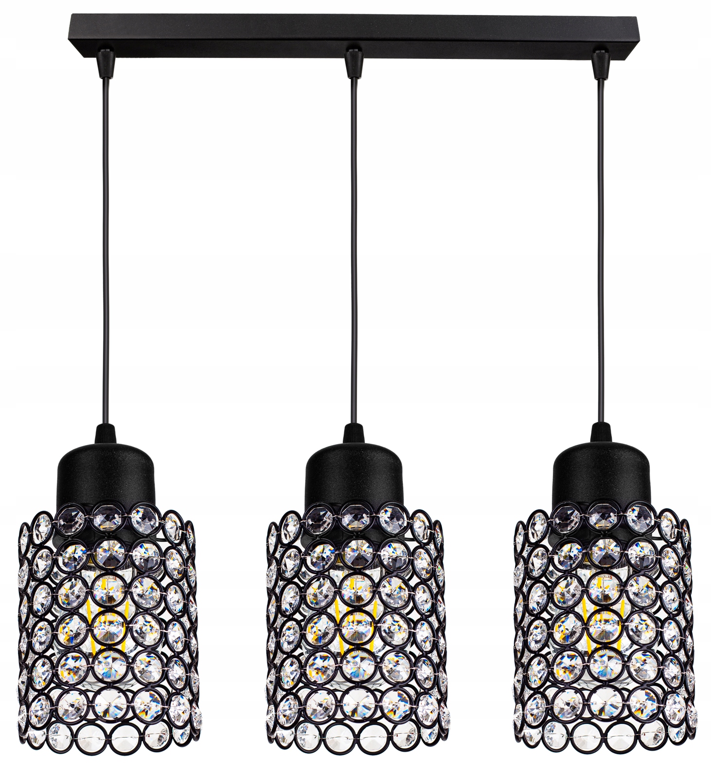 

Lampa Wisząca Sufitowa Żyrandol Plafon Led Szkło