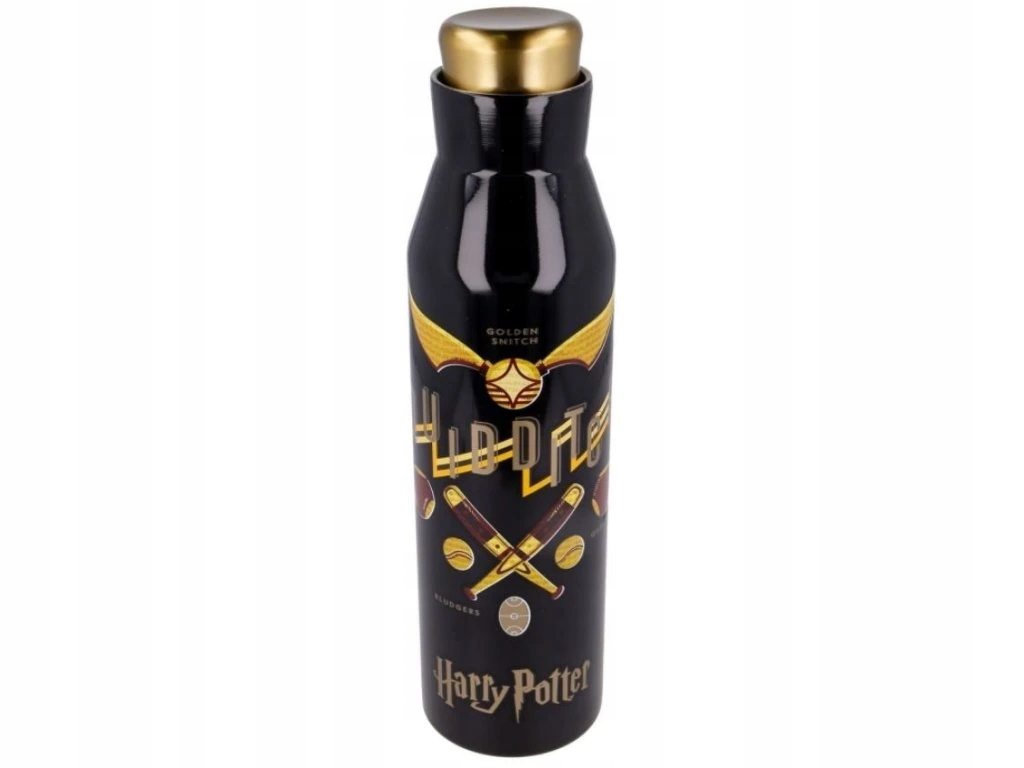 Lahev nerezová černá Famfrpál, Harry Potter