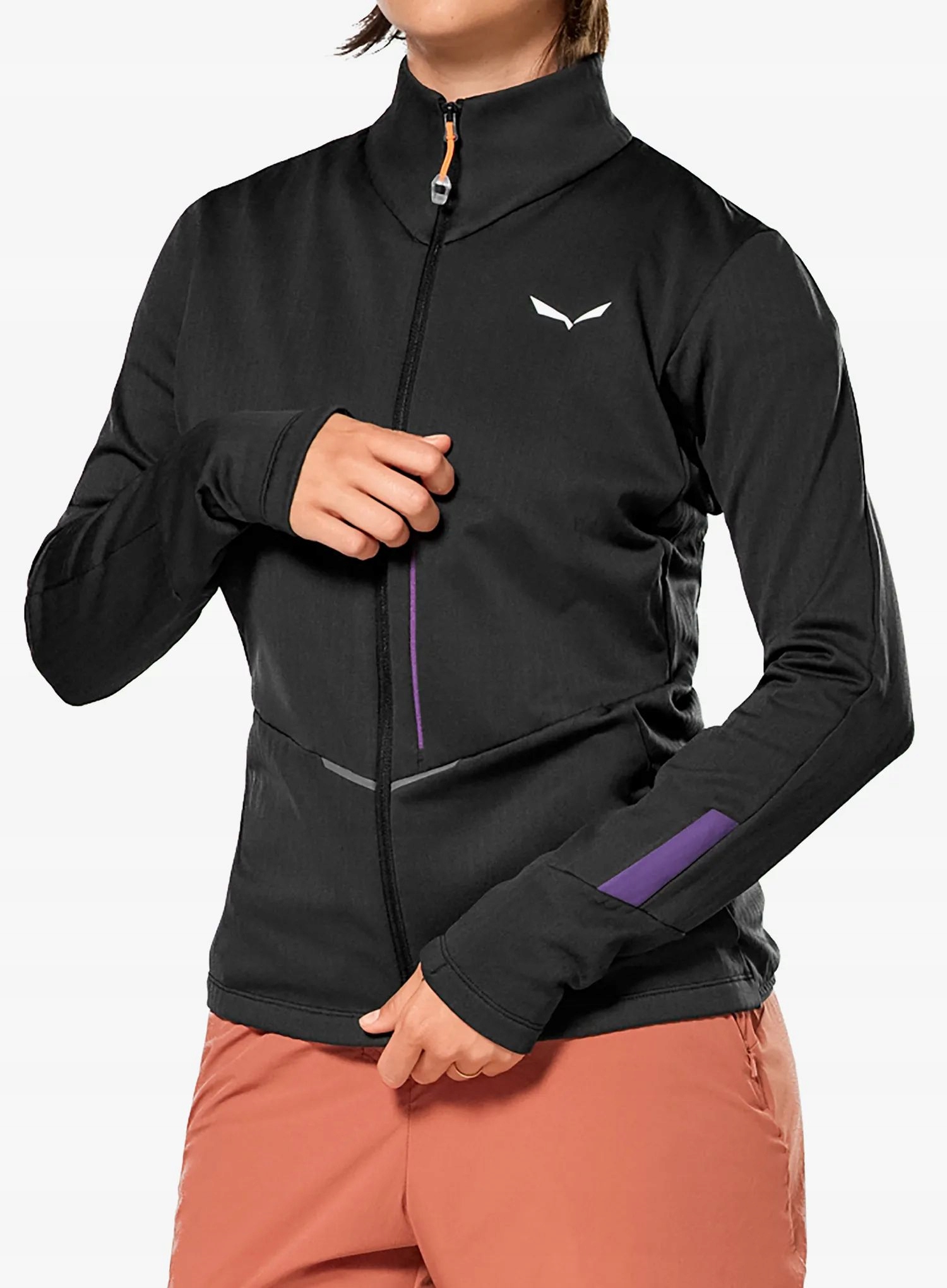 Rozepínací mikina Salewa Pedroc Pl 3 Jacket black out 36 (s)