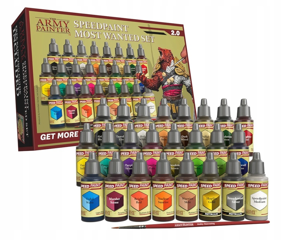 Sada barev The Army Painter Speedpaint 2.0 Most Wanted Set 24 barev