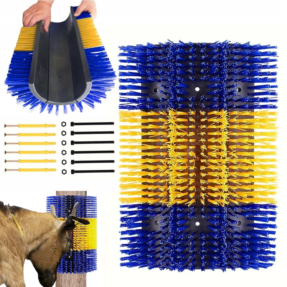 Masážní Kartáč Na Škrábání A Čištění Pro Koně, Dobytek 44,45 * 29,97 CM Velký