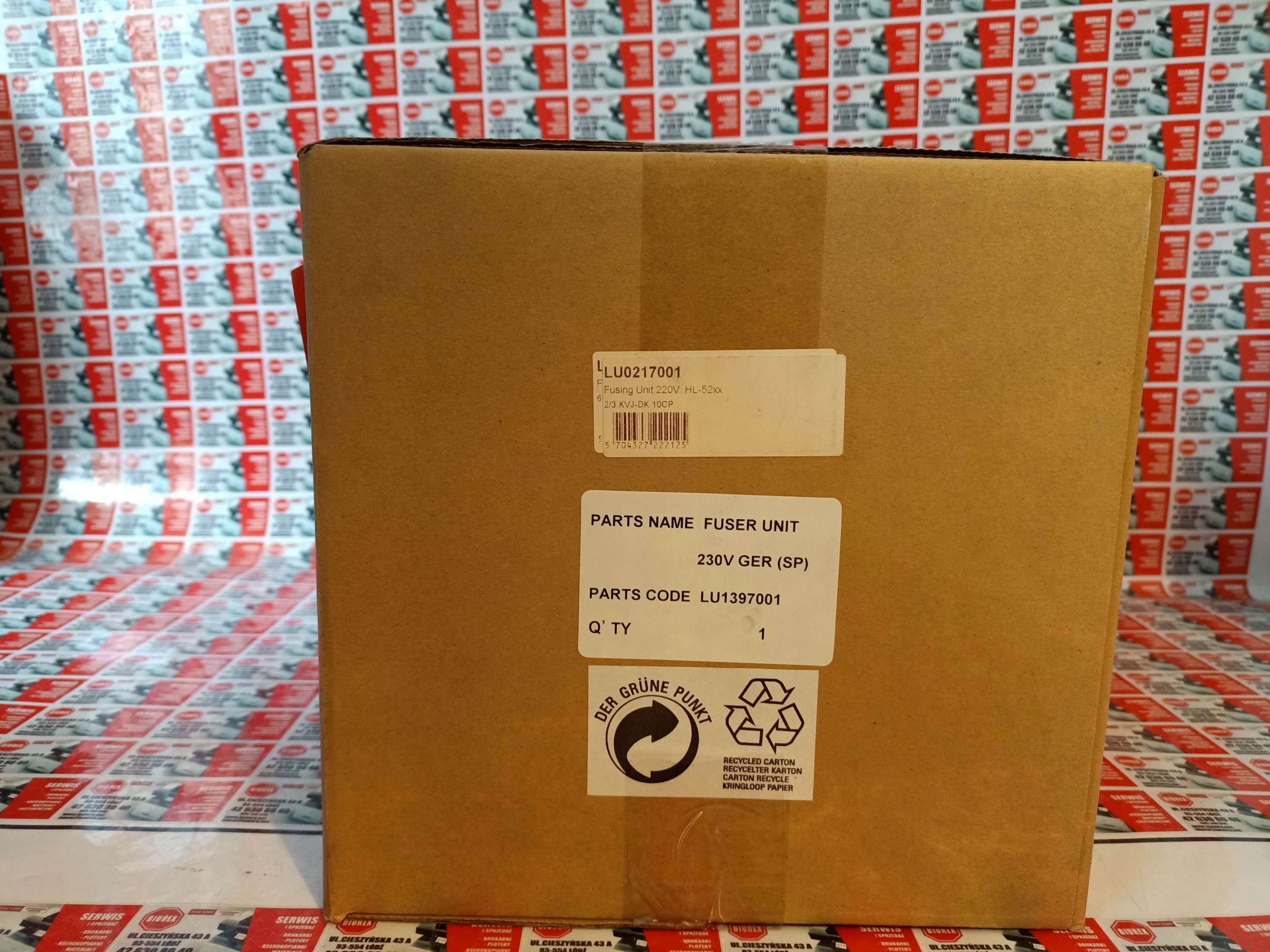 Fuser Brother LU0217001 pro DCP-8060/8065DN orig