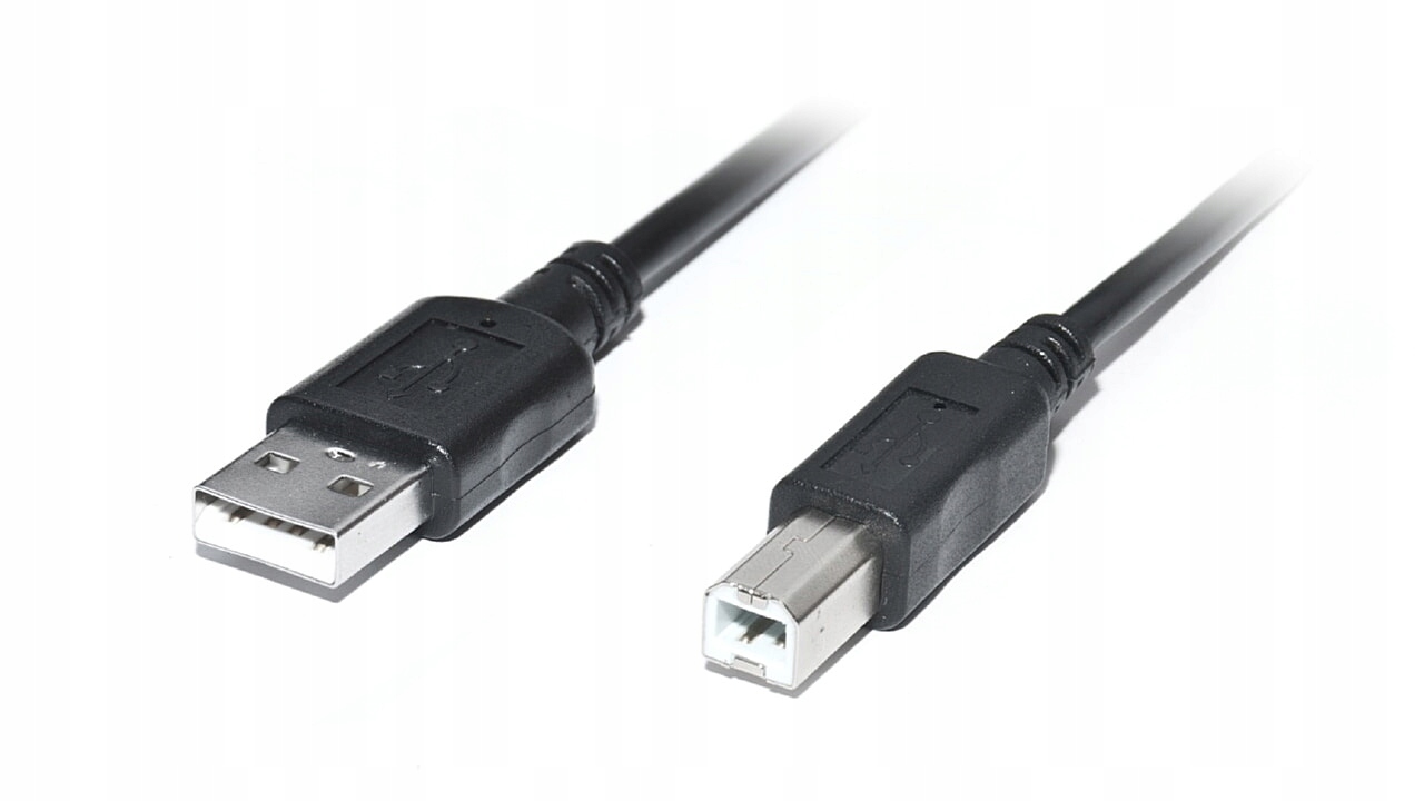 KABEL PRZEWÓD USB DO USB-B TYP B 2.0 DO DRUKARKI SKANERA REAL-EL 480MBPS 3M