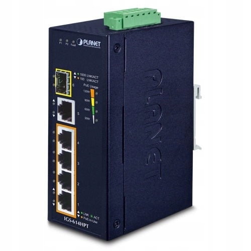 Planet IGS-614HPT nespravovateľný prepínač Gigabit Ethernet (10/100/1000)