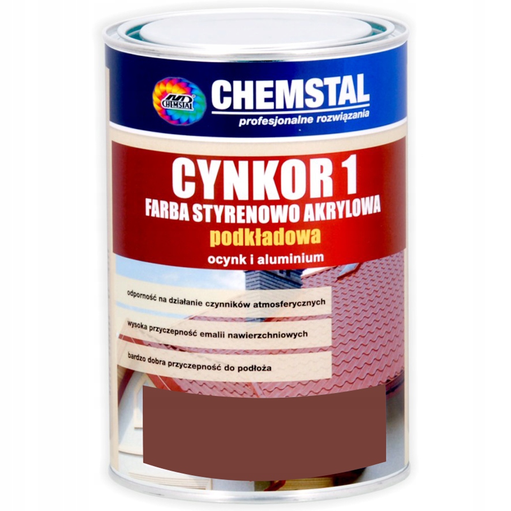 

Podkładowa farba na dach Cynkor 1 Czerwony 1L